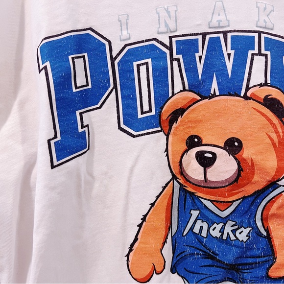 INAKA POWER | CLASSIC TEDDY BASKETBALL WORKOUT LIFTING T-SHIRT - Picture 2 of 4